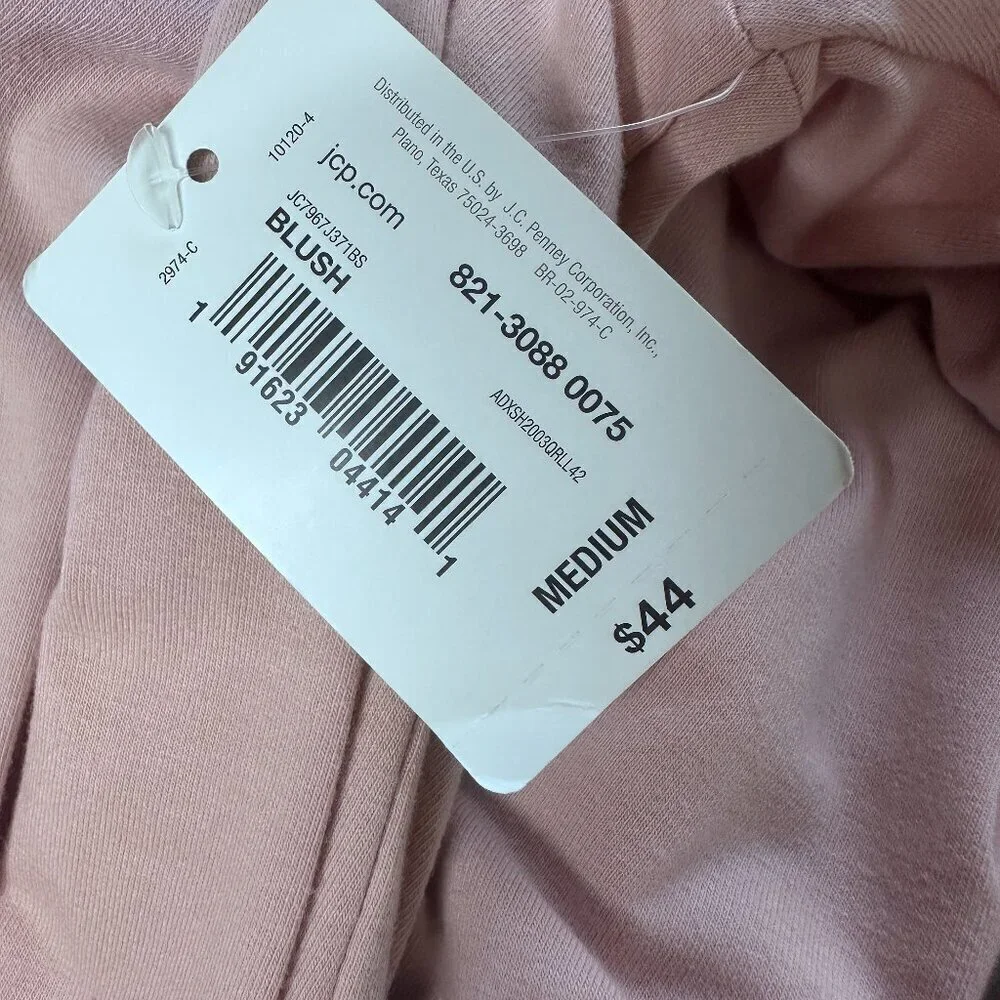 NWT  Belle + Sky Pink Front Twist Top With Tiered Ruffled Bell Sleeves-Size M - Picture 7 of 8